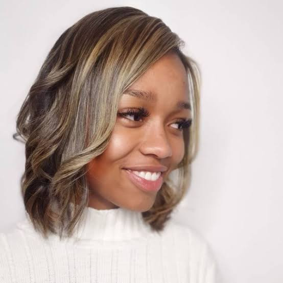 Lob Visual Idea Lob Visual Idea — Hair Color 2027 for Dark Skin