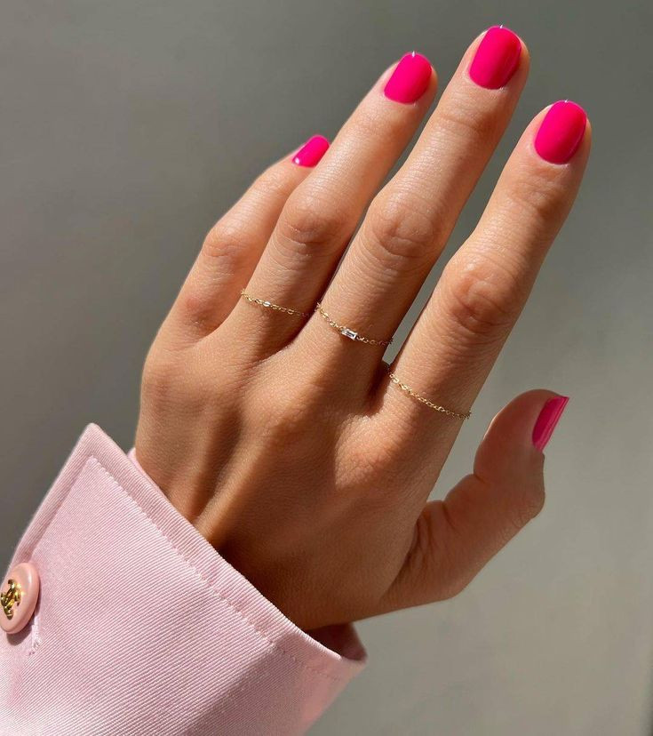One Hand Visual Idea One Hand Visual Idea — Pink Summer Nails 2027
