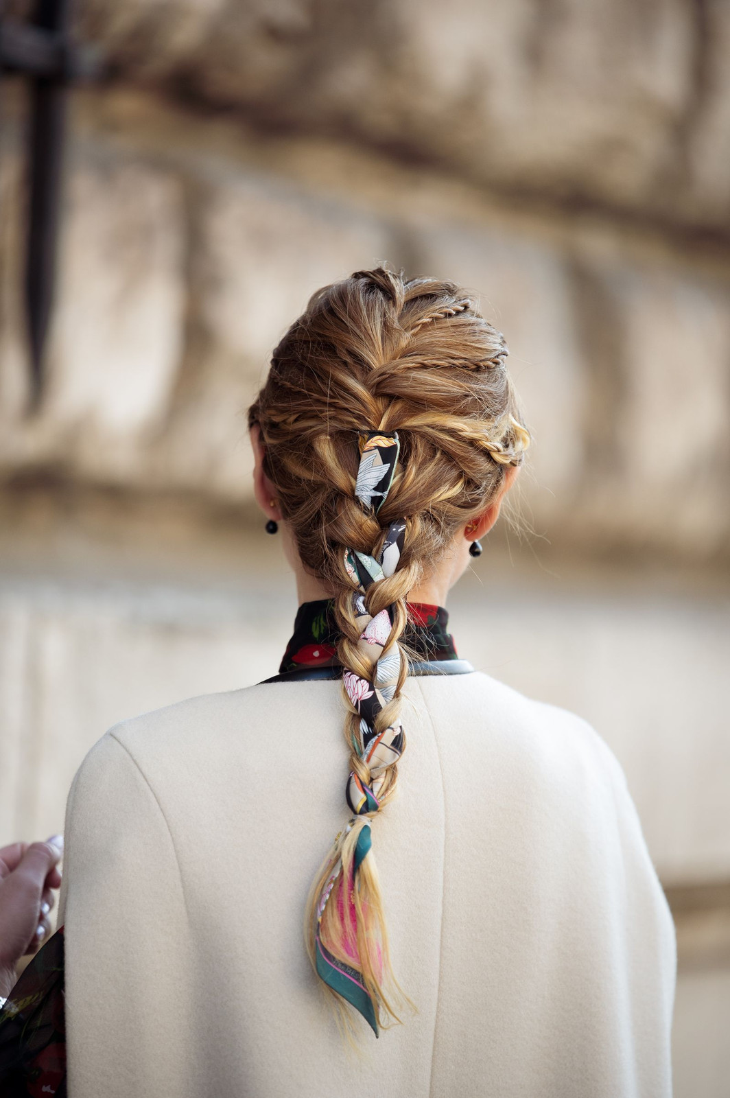 French Braid with a Woven Scarf French Braid with a Woven Scarf — French Braid 2027