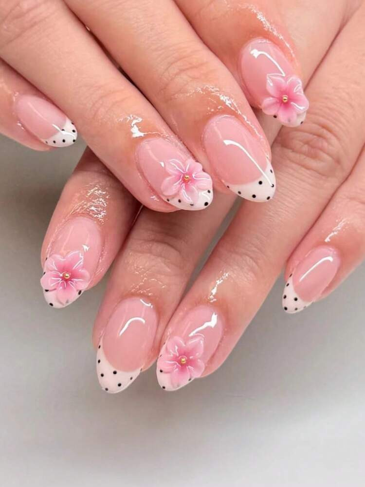 Both Hands Close-Up Visual Idea Both Hands Close-Up Visual Idea — Floral Acrylic Nails 2027