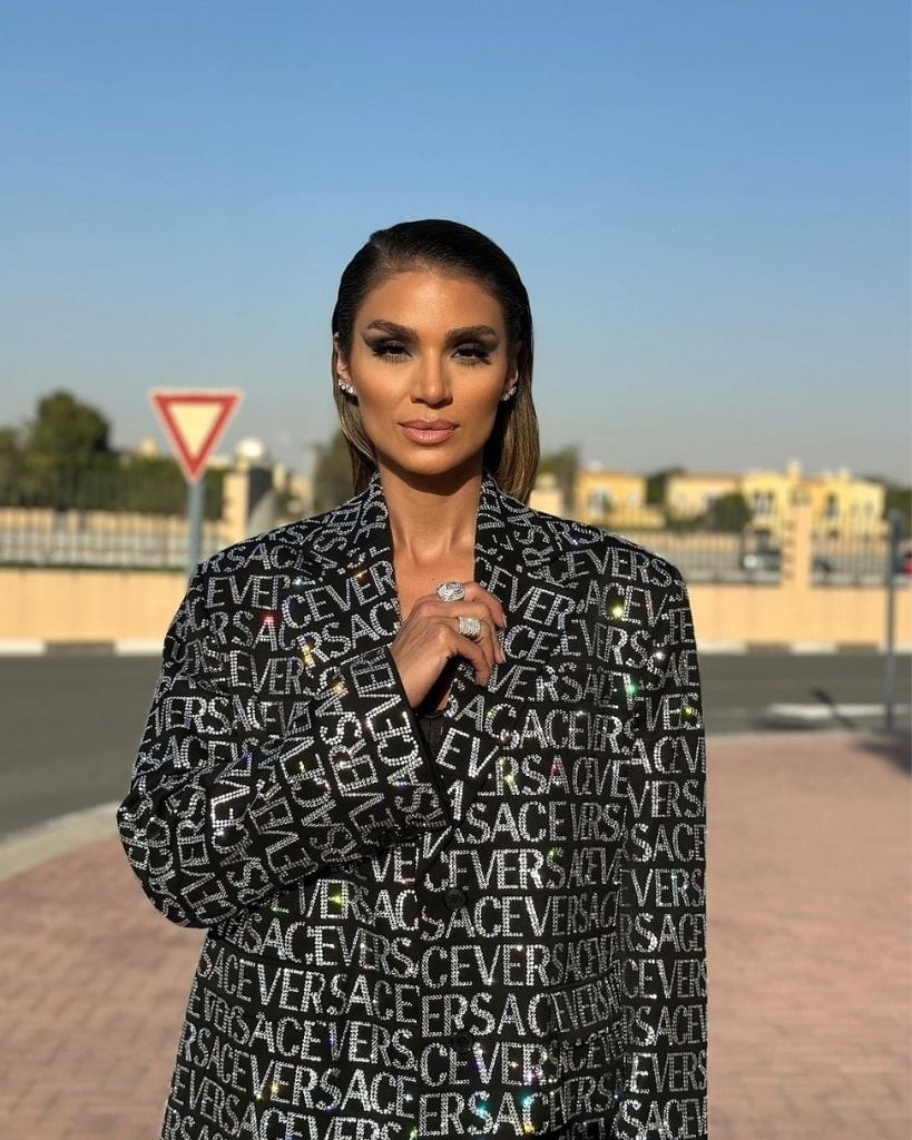 Statement Logo-Print Crystal Blazer for Evening Statement Logo-Print Crystal Blazer for Evening — Dubai Outfits 2027