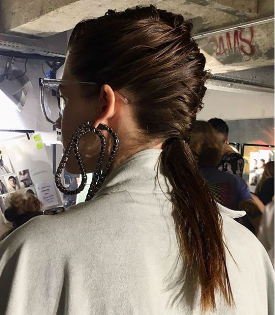Chin Textured Wet Look Long Bob — Rainy Day Hairstyles 2027