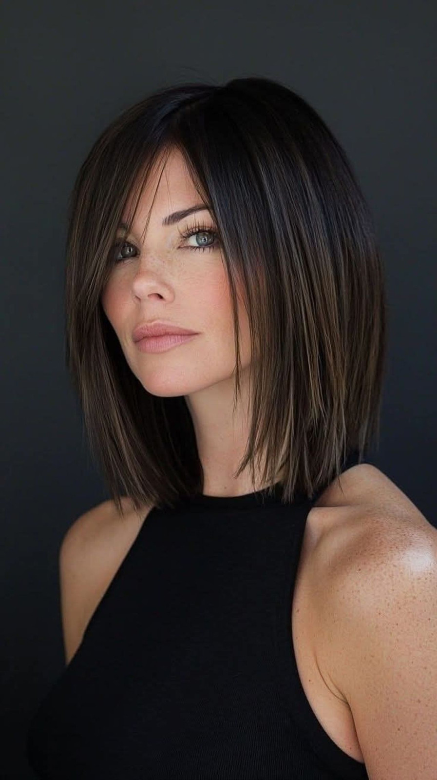 Dark Brown With Subtle Highlights Visual Idea Dark Brown With Subtle Highlights Visual Idea — Modern Bob 2027