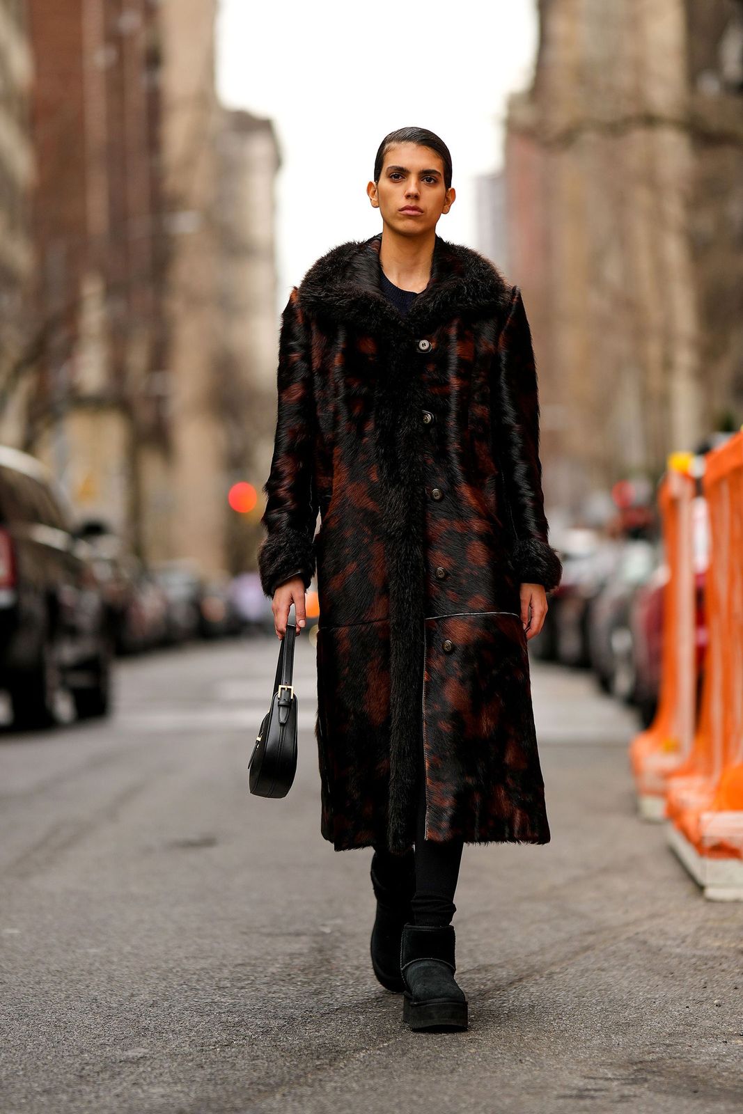 Animal Print Coat with Black Platform Uggs Animal Print Coat with Black Platform Uggs — Uggs Outfits 2027
