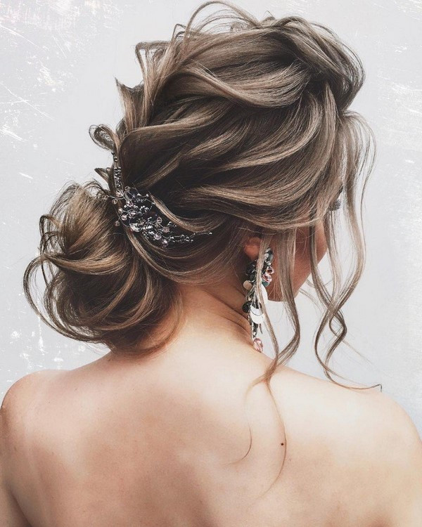 Ash Brown Messy Low Bun with Wispy Bangs Ash Brown Messy Low Bun with Wispy Bangs — Junior Prom Hairstyles 2027