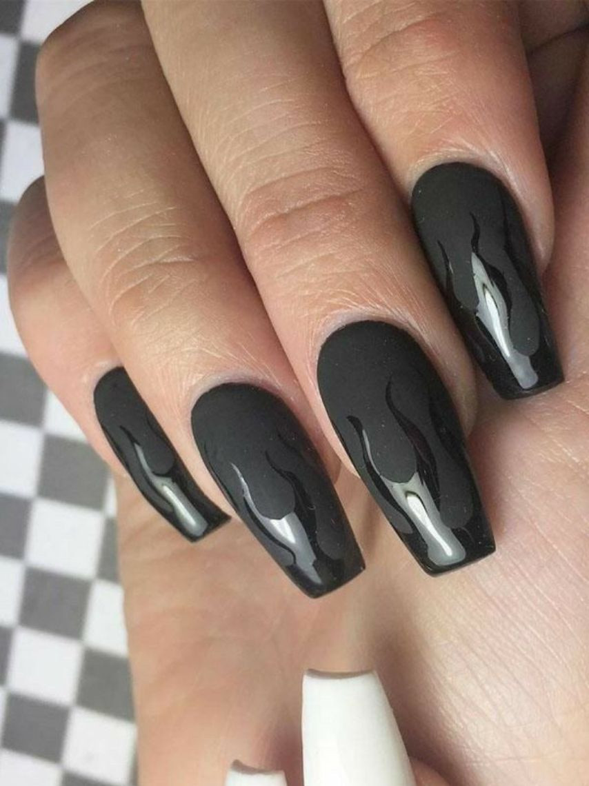 Matte With Glossy Accents Visual Idea Matte With Glossy Accents Visual Idea — Matte Nails 2027
