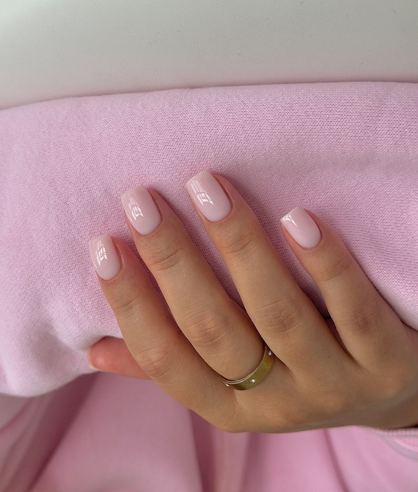 Effortless Sheer Milky Pink Squares Effortless Sheer Milky Pink Squares — Pink Nails 2027