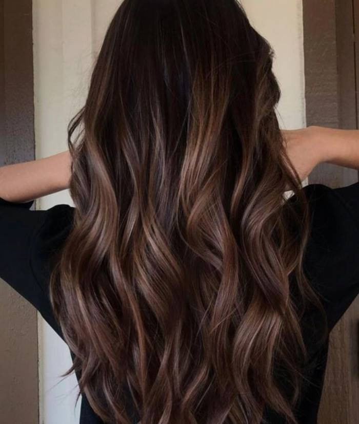 No Bangs Visual Idea — Caramel Brunette 2027