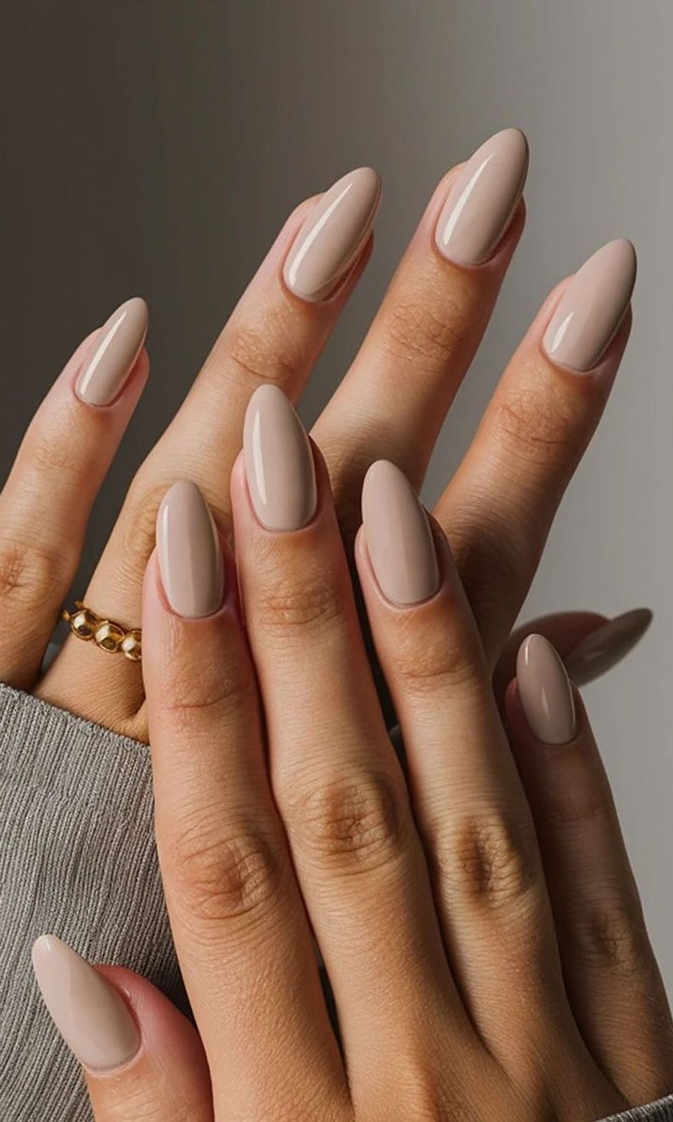Light Warm Beige Almond Nails Light Warm Beige Almond Nails — Nude Nails 2027