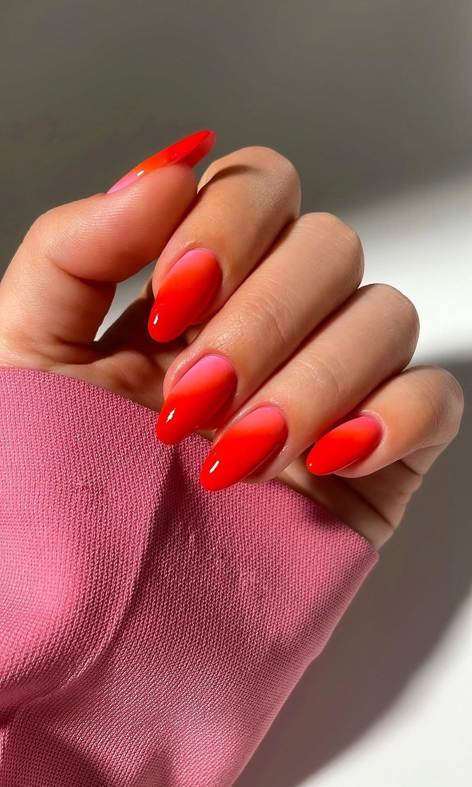 Ombre Gradient Visual Idea — Prom Almond Nails 2027
