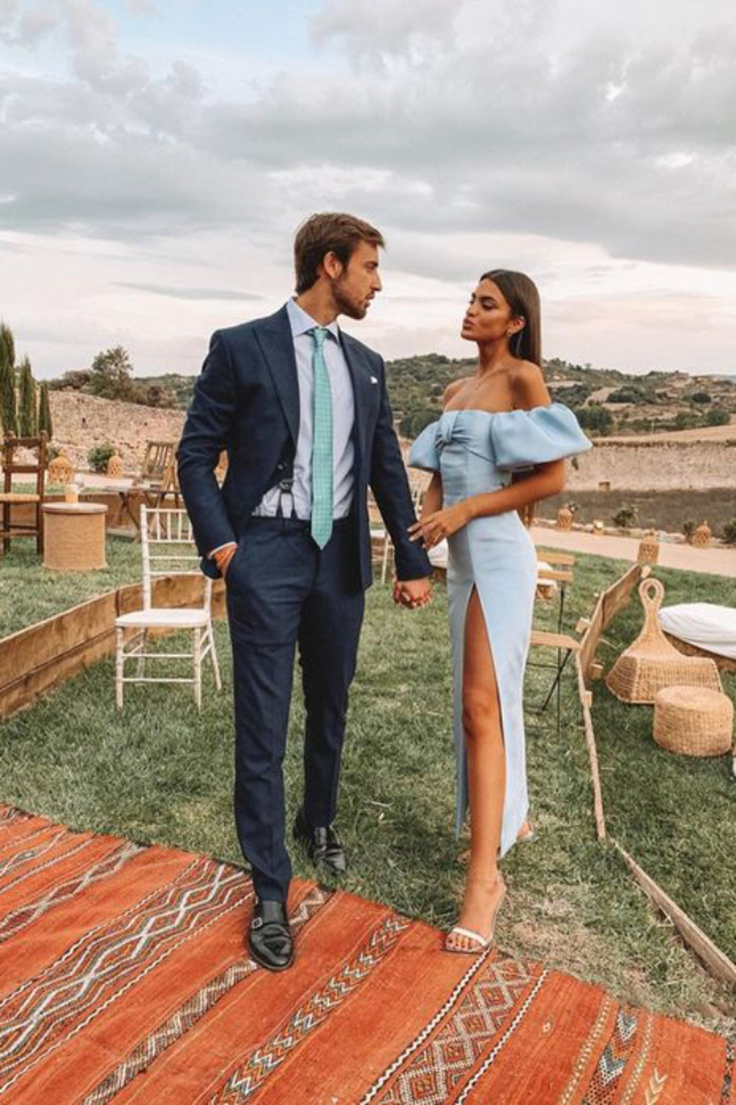 Boda Trajes De Graduacion Para Parejas Traje Verde Elegante: Traje De Dos Piezas Para Hombre Para