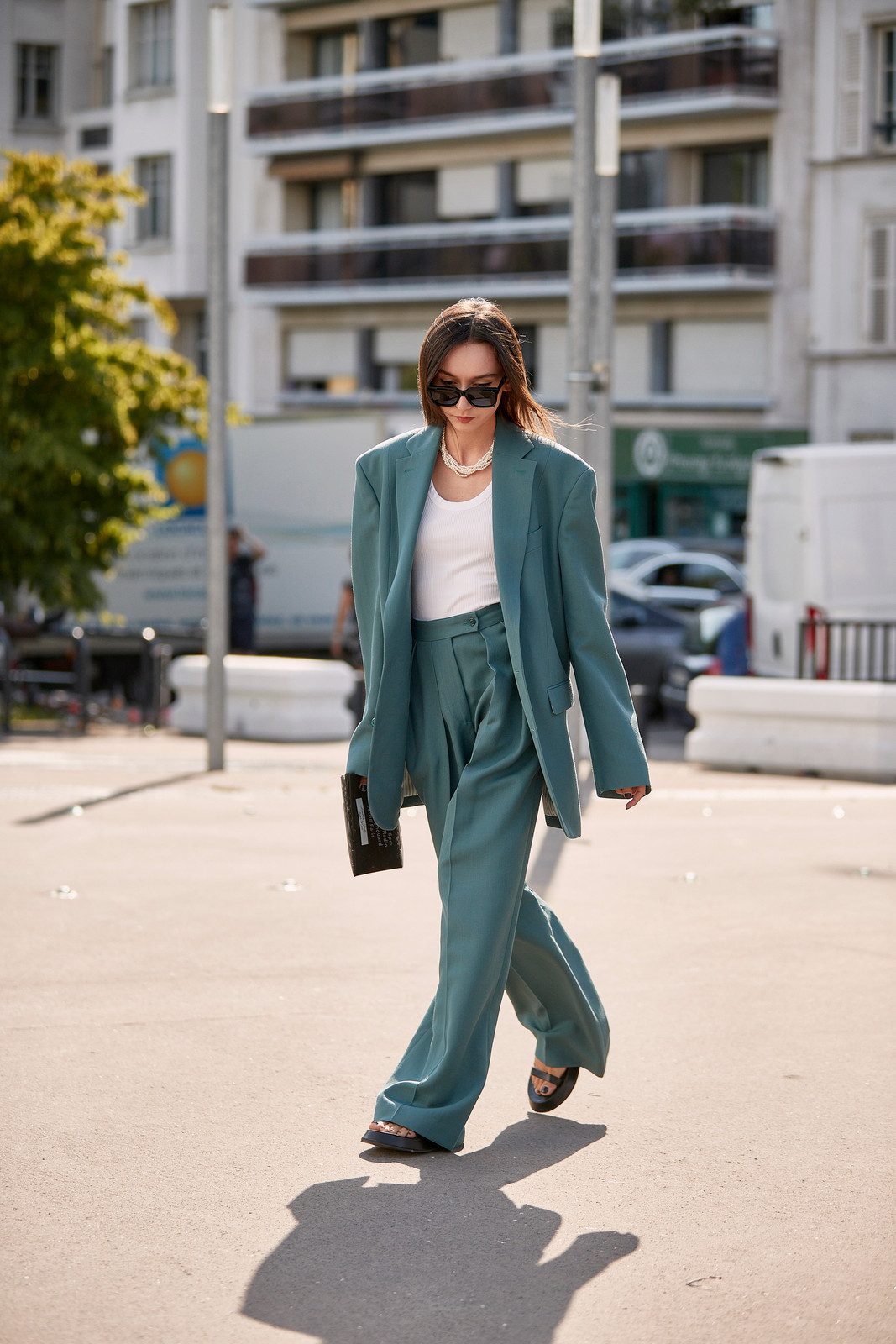 Teal Blazer and Trouser Set for a Smart Casual Statement Teal Blazer and Trouser Set for a Smart Casual Statement — Spring Teacher Outfits 2027