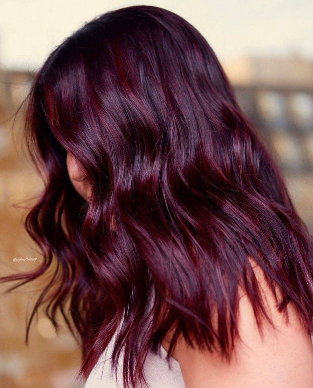 Dark Base with Deep Red Highlights — Hair Color Ideas 2027 for Dark Hair