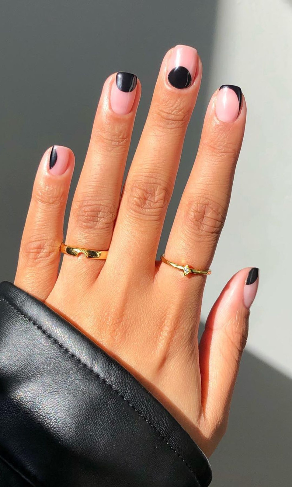 Modern Geometric Black French Tips Modern Geometric Black French Tips — Black Nails 2027