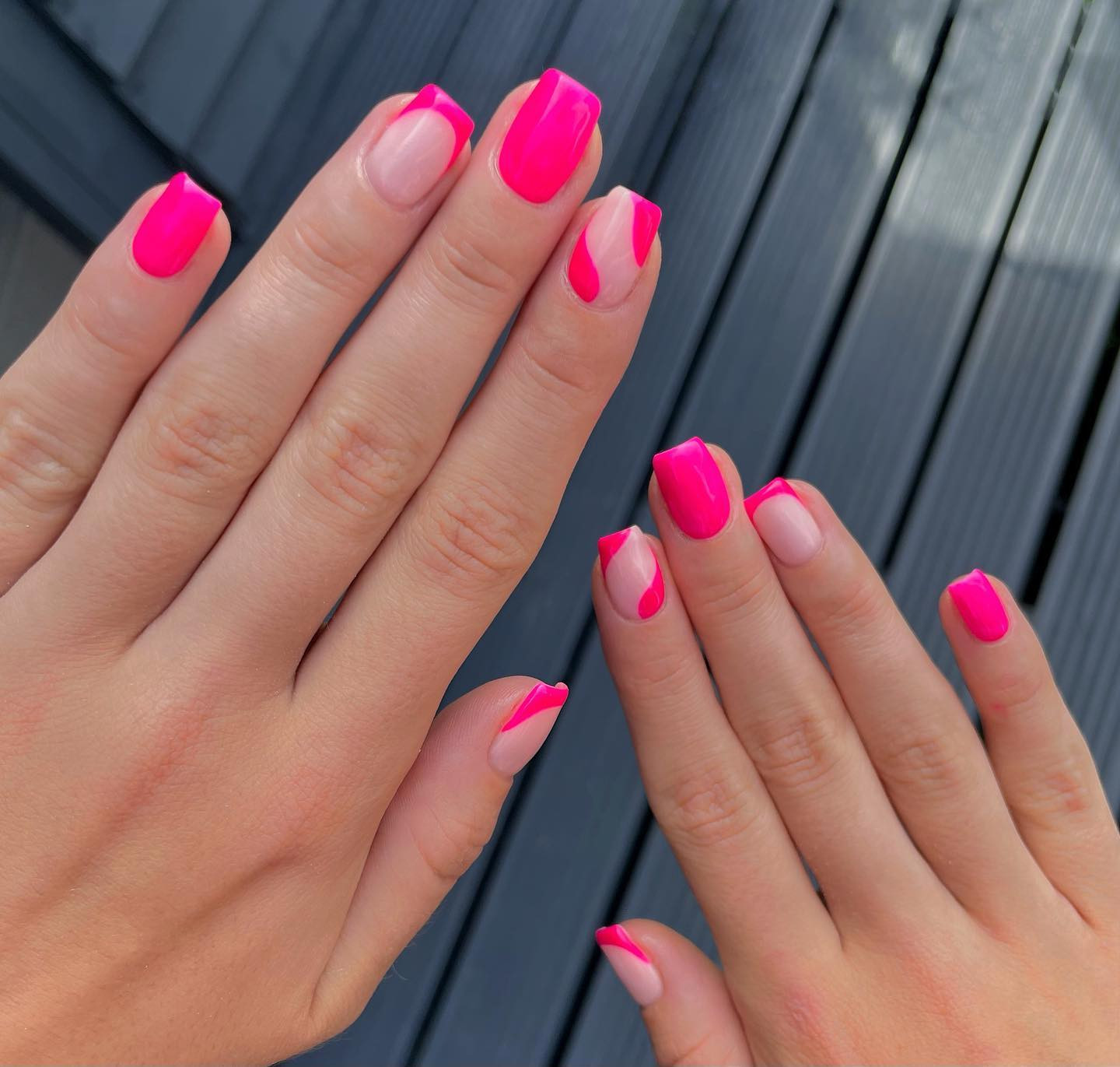Sheer Nude Abstract Pink French Nails Sheer Nude Abstract Pink French Nails — Pink Summer Nails 2027