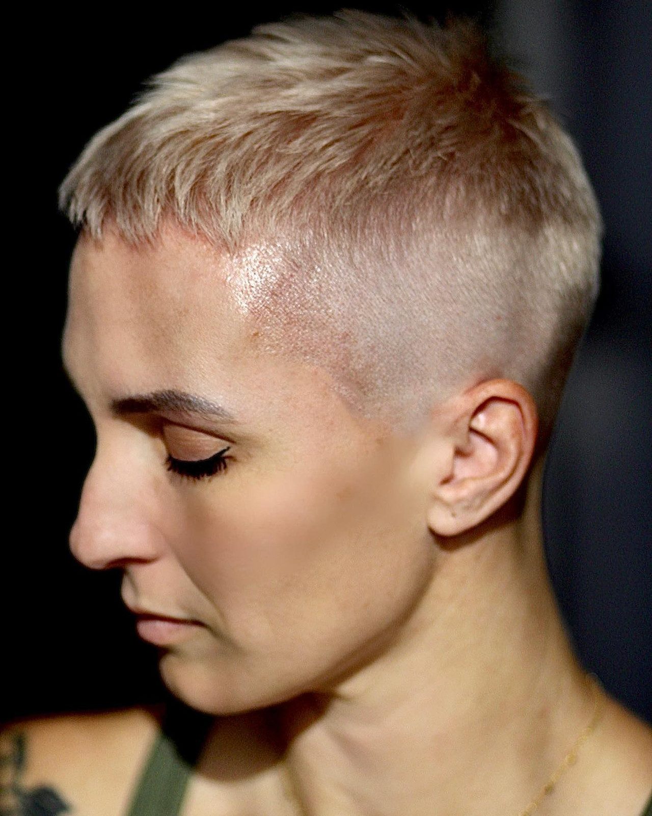 Ash Blonde Buzz Textured Top Ash Blonde Buzz Textured Top — Blonde Buzz Cut 2027