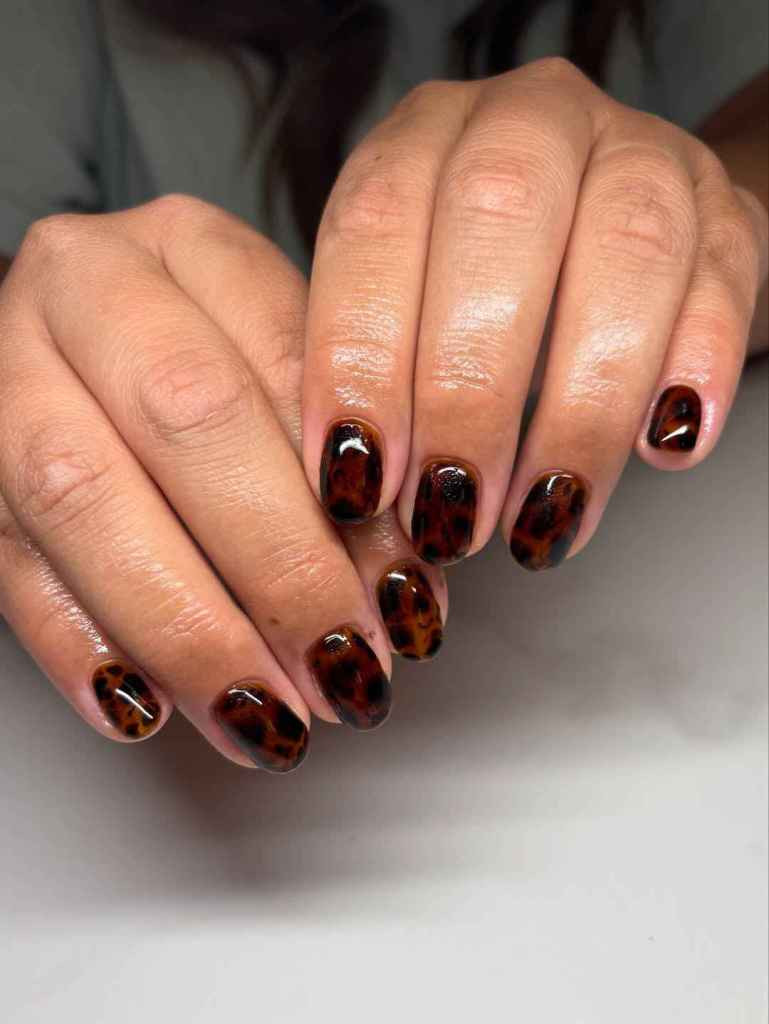 Glossy Tortoiseshell Pattern Nails Glossy Tortoiseshell Pattern Nails — Nails 2027 for Everyday