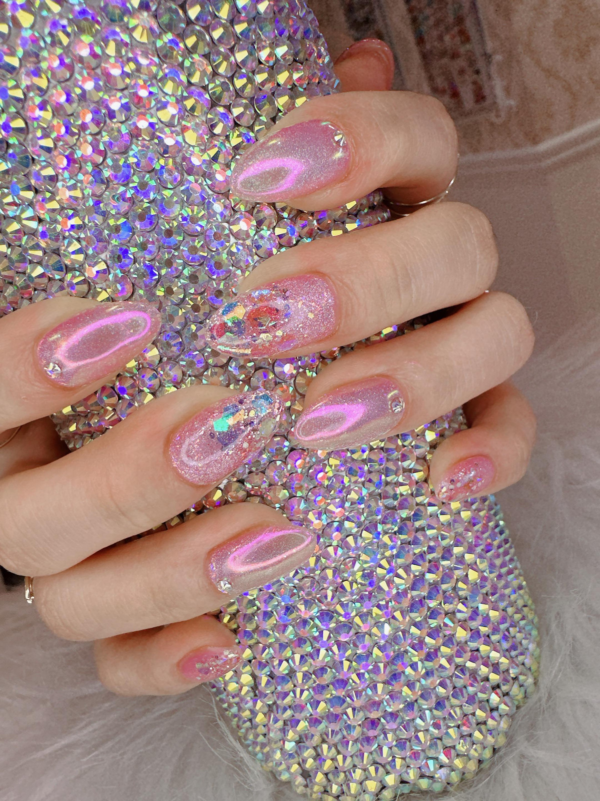 Chrome Glitter Visual Idea Chrome Glitter Visual Idea — Bright Summer Nails 2027