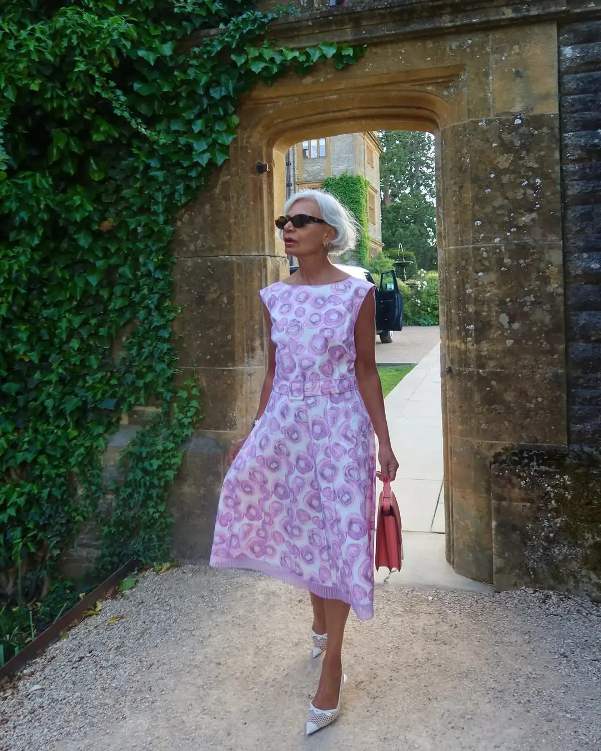 Playful Print: Pink and White Belted Dress Playful Print: Pink and White Belted Dress — Mothers Day Outfits 2027