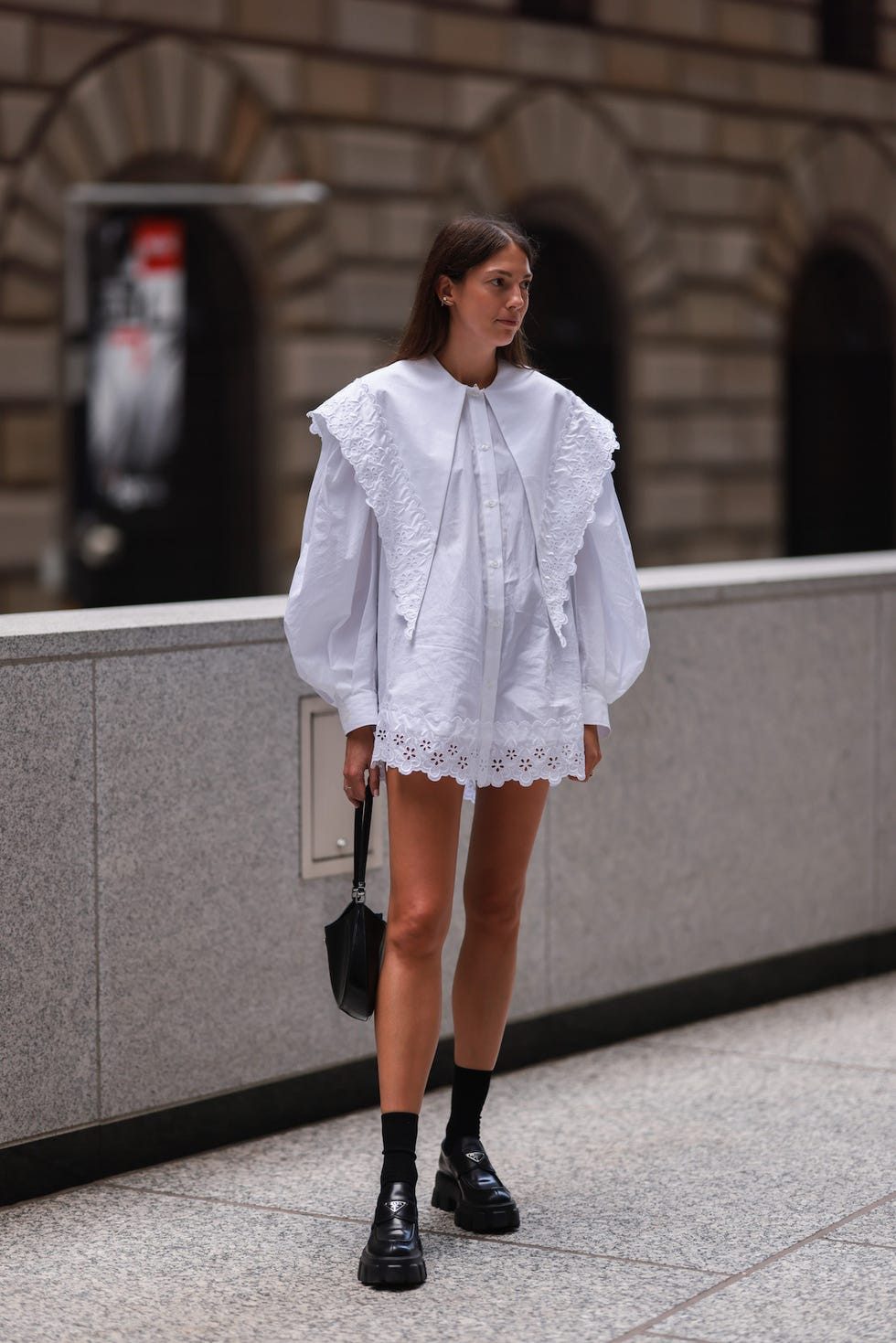 Oversized Shirt Dress: Monochromatic Modernity Oversized Shirt Dress: Monochromatic Modernity — Street Style Outfits 2027