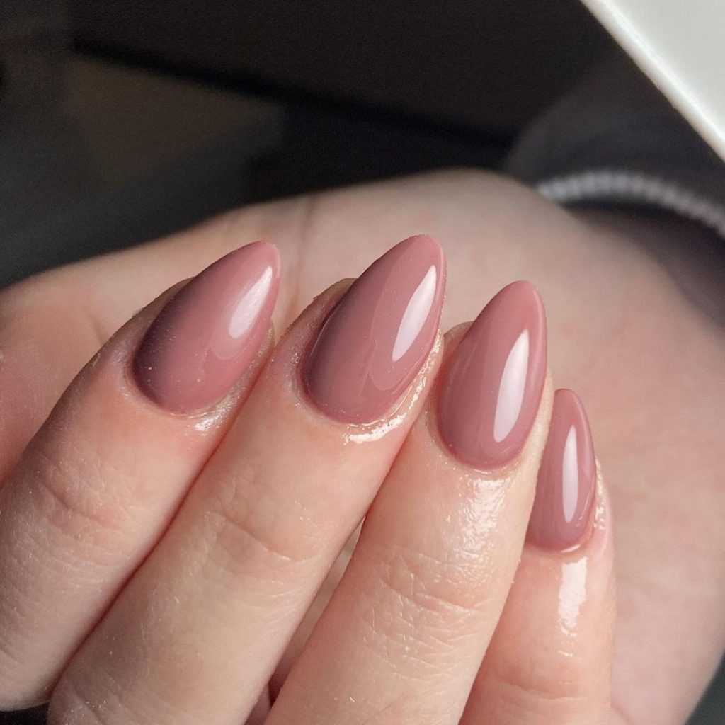 Dusty Rose Pink Almond Nails Dusty Rose Pink Almond Nails — Bridesmaid Nails Pink 2027