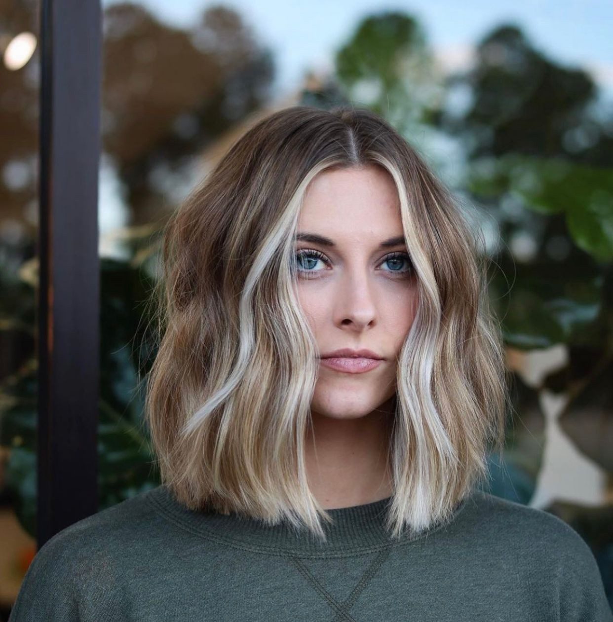 Chin Bob With Bright Blonde Money Piece — Lived In Blonde 2027