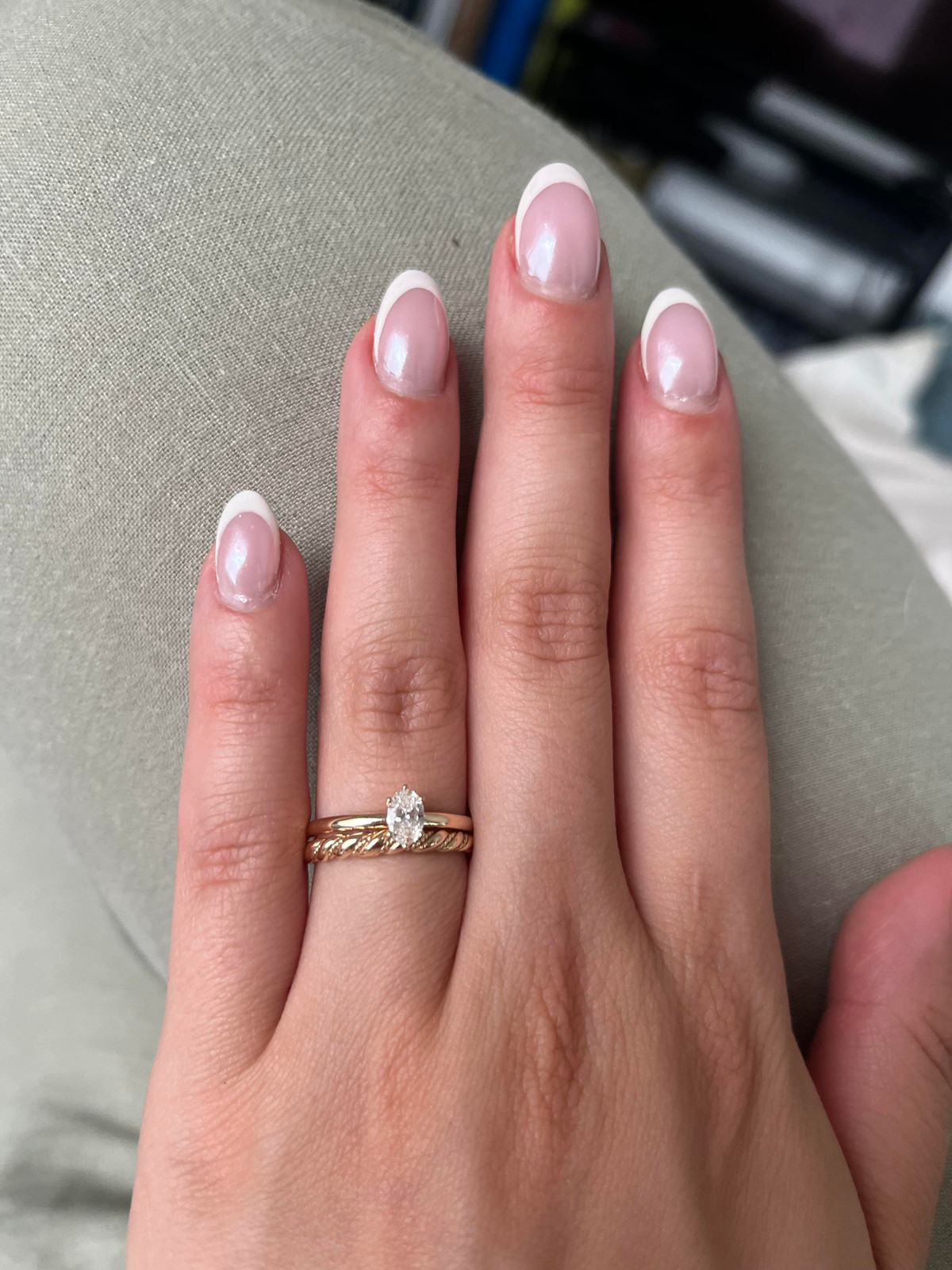 Sheer Nude French Tip Medium Oval Nails Sheer Nude French Tip Medium Oval Nails — Modest Nails 2027