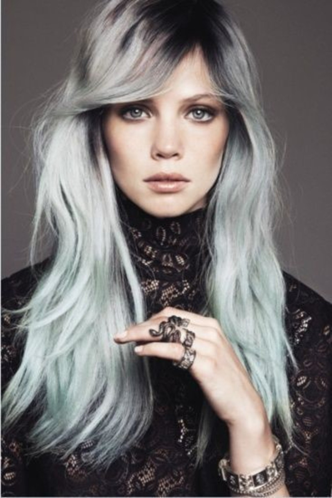 Icy Silver With Pale Blue Undertones Visual Idea — Gray Hair Color 2027