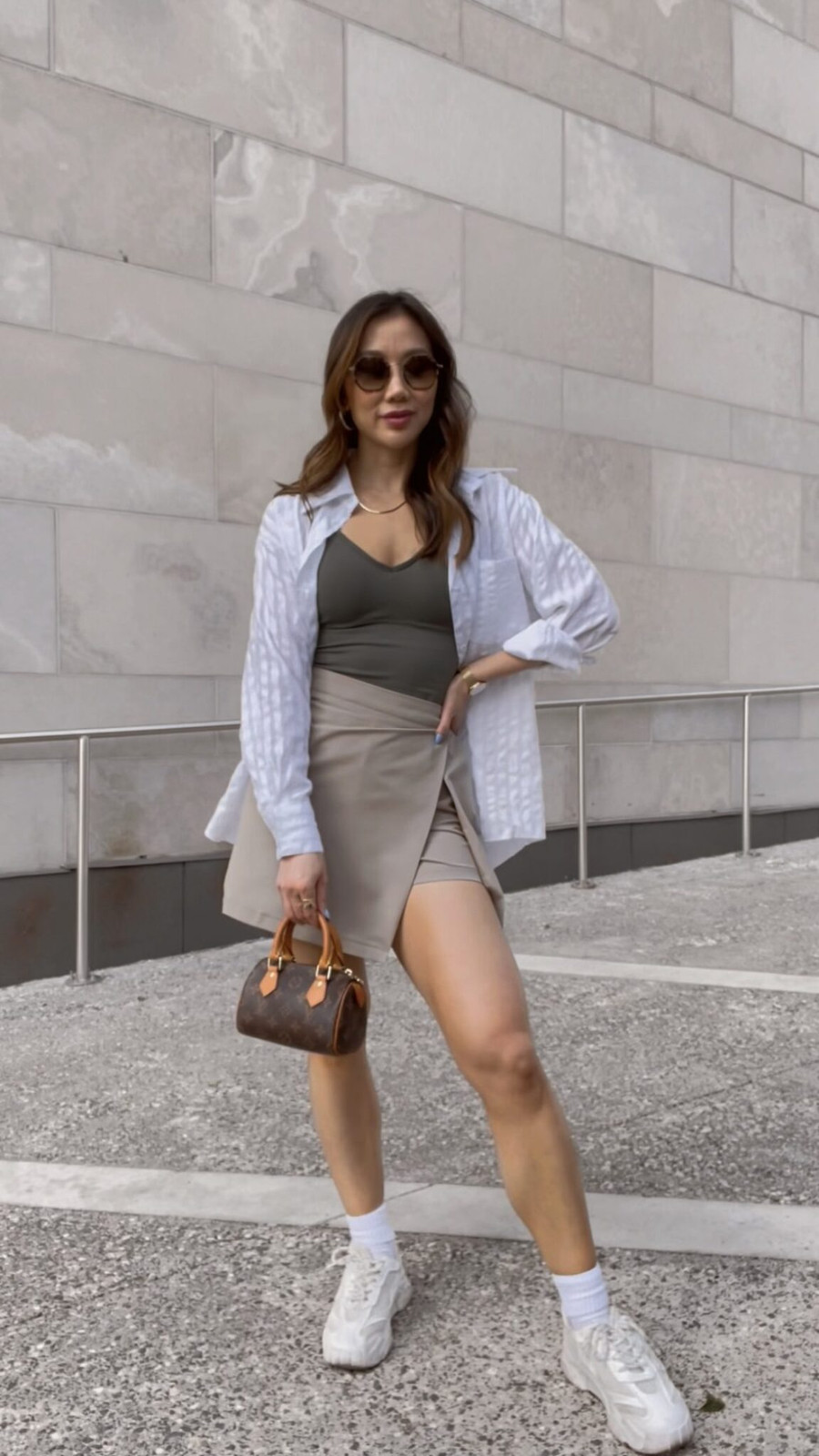 Casual Black Mini Skort Paired with Zip-Up Jacket Casual Black Mini Skort Paired with Zip-Up Jacket — Skort Outfits 2027