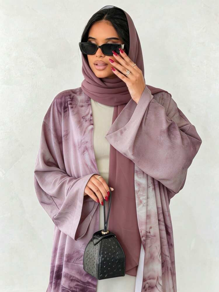 Flowing Tie-Dye Abaya for Modest Chic Flowing Tie-Dye Abaya for Modest Chic — Dubai Outfits 2027