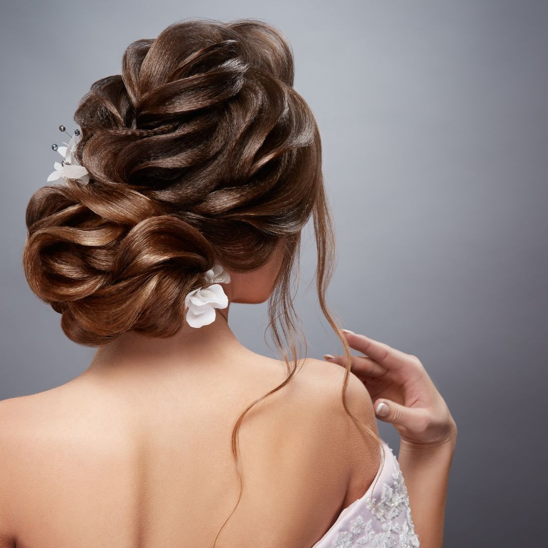 Dark Auburn Sculpted Updo — Prom Hairstyles 2027