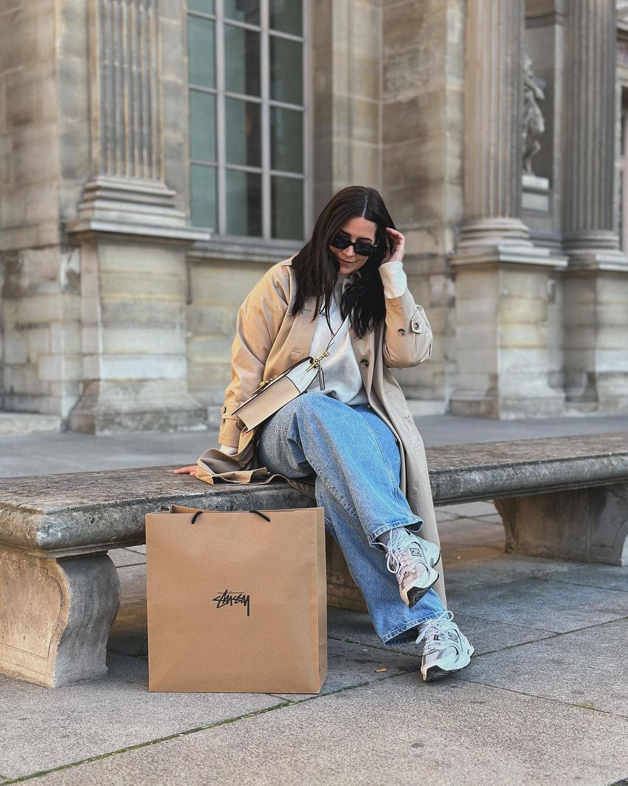 Trench Coat Casual with Grey Hoodie Trench Coat Casual with Grey Hoodie — New Balance Outfits 2027