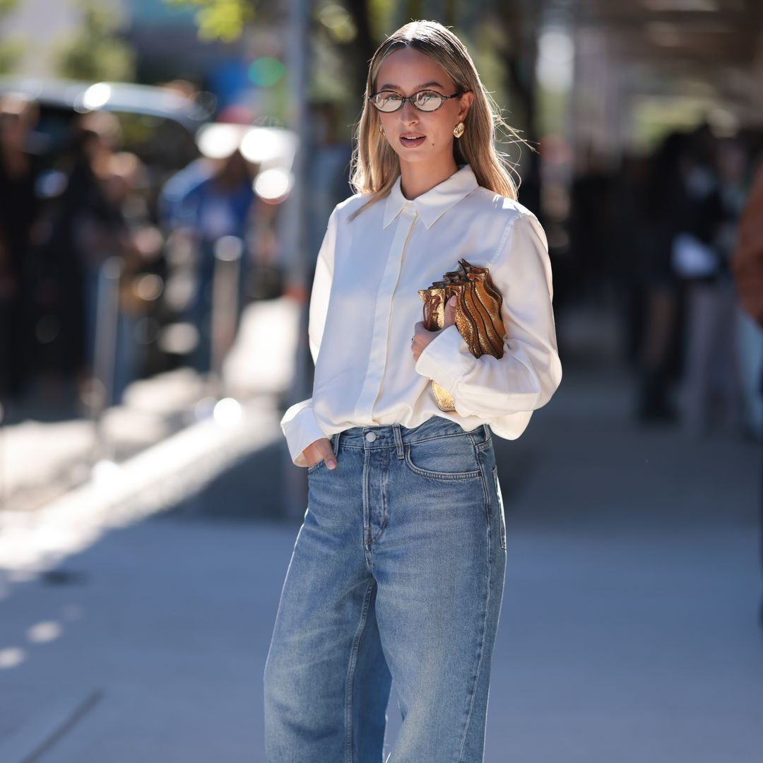 Denim on Denim: High-Waisted Jeans with a Matching Shirt Denim on Denim: High-Waisted Jeans with a Matching Shirt — High Waisted Jeans 2027