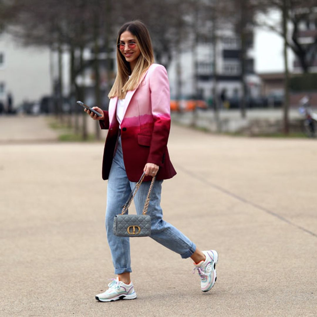 Ombre Blazer Adds a Pop of Color to Denim Ombre Blazer Adds a Pop of Color to Denim — Spring Europe Outfits 2027