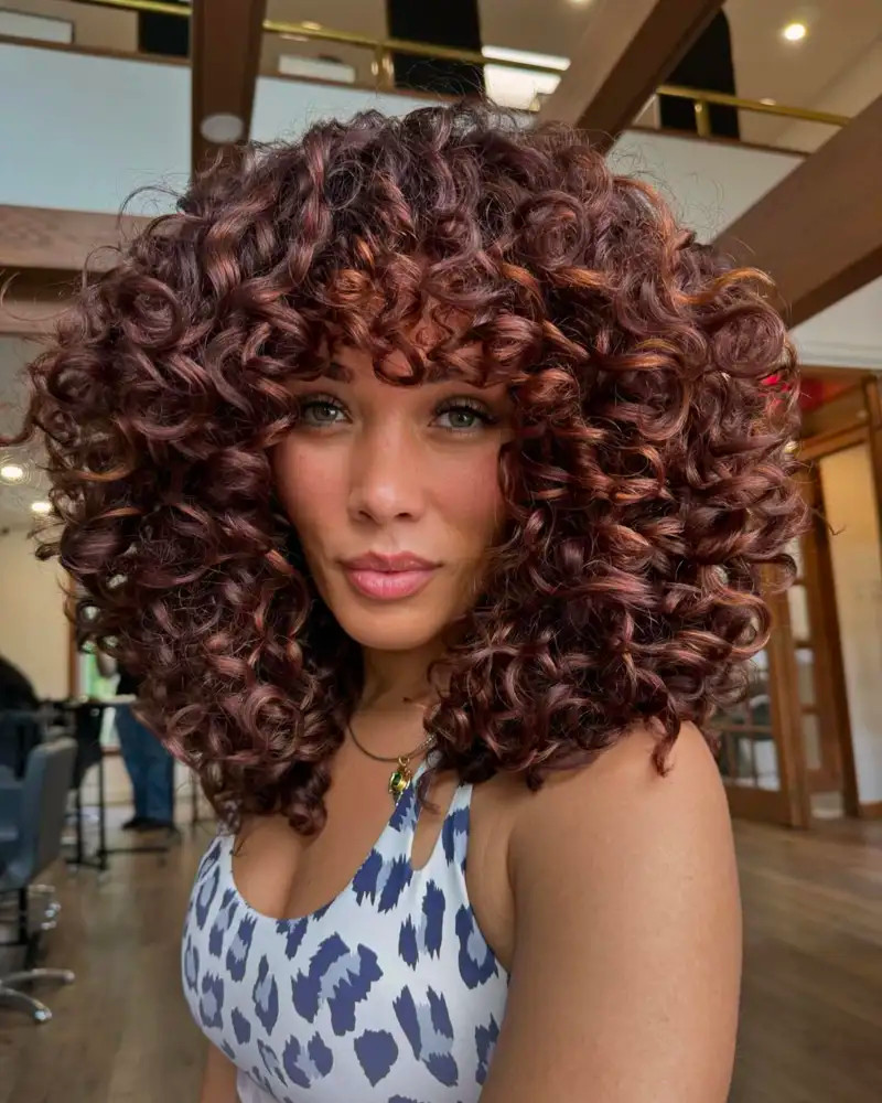 Rich Auburn With Red Undertones Rich Auburn With Red Undertones — Hair Color 2027 for Heart Face