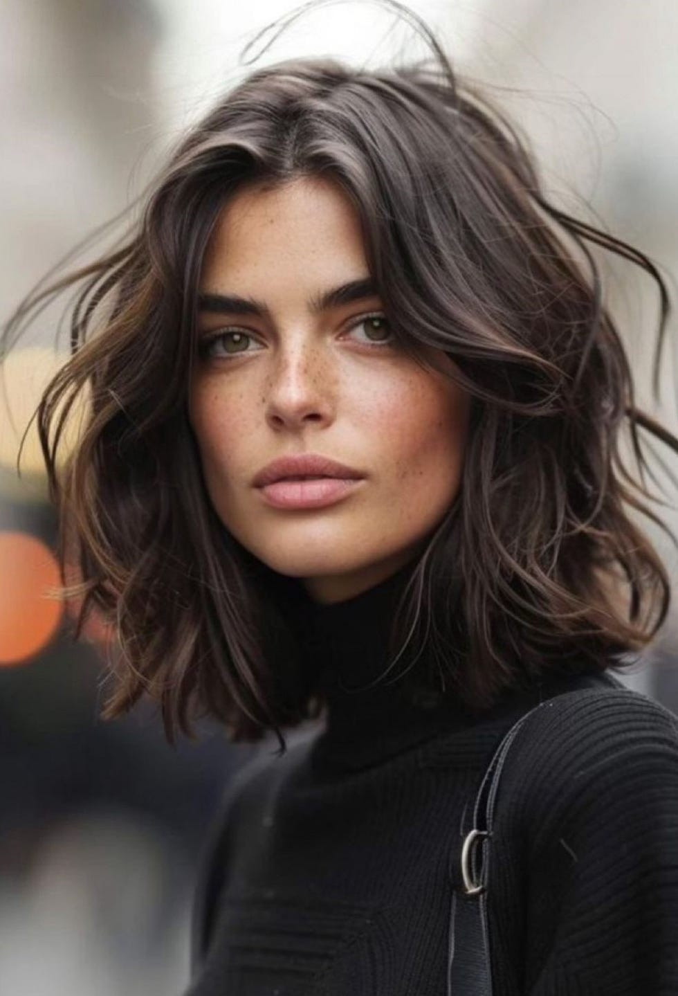 Chin-Length Choppy Bob Dark Brown Chin-Length Choppy Bob Dark Brown — Medium Haircuts 2027