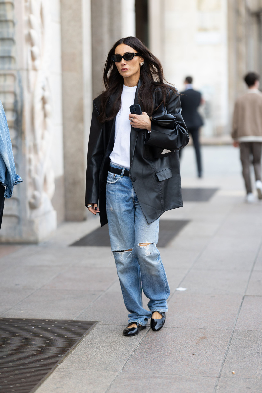 Black Patent Loafers Outfit Idea Black Patent Loafers Outfit Idea — Fall Leather Jacket Outfits 2026