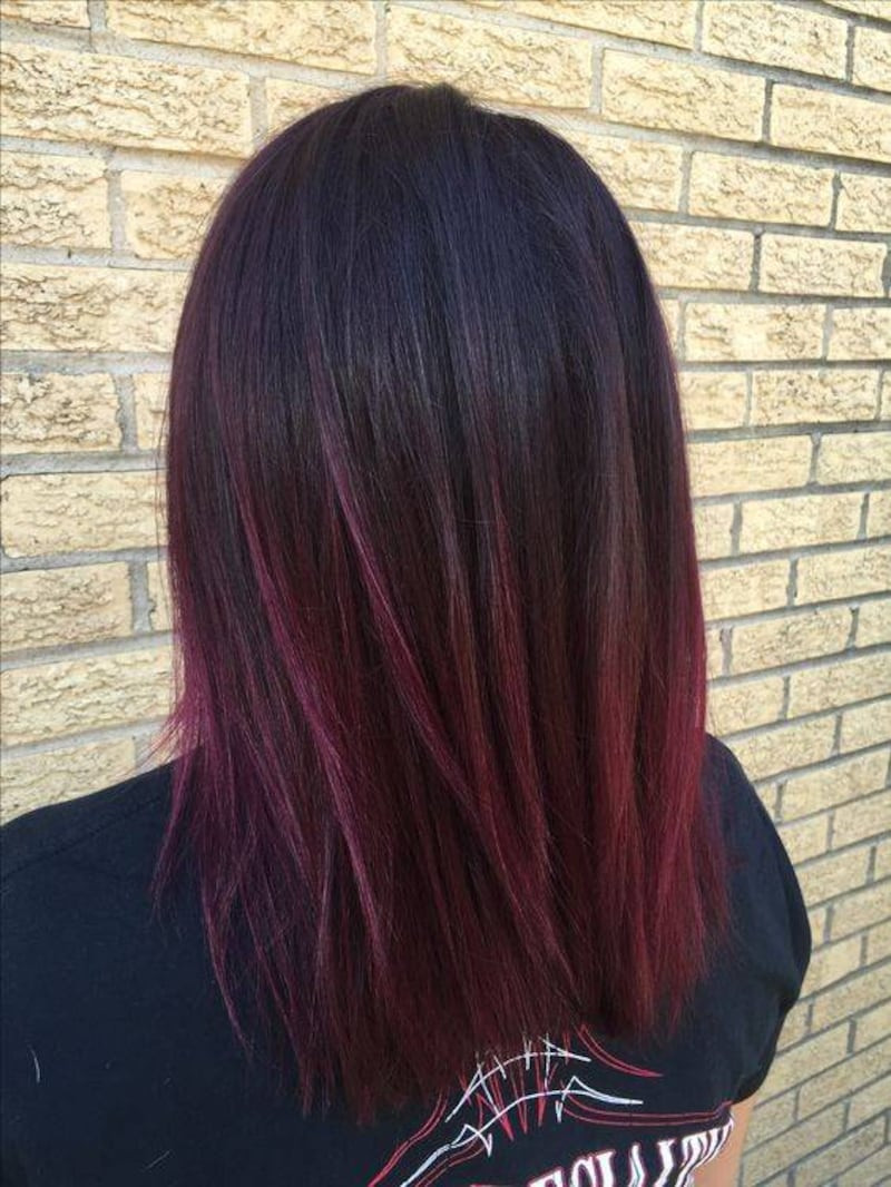 Dark Base With Burgundy Ombre Visual Idea Dark Base With Burgundy Ombre Visual Idea — Mulled Wine Hair 2027