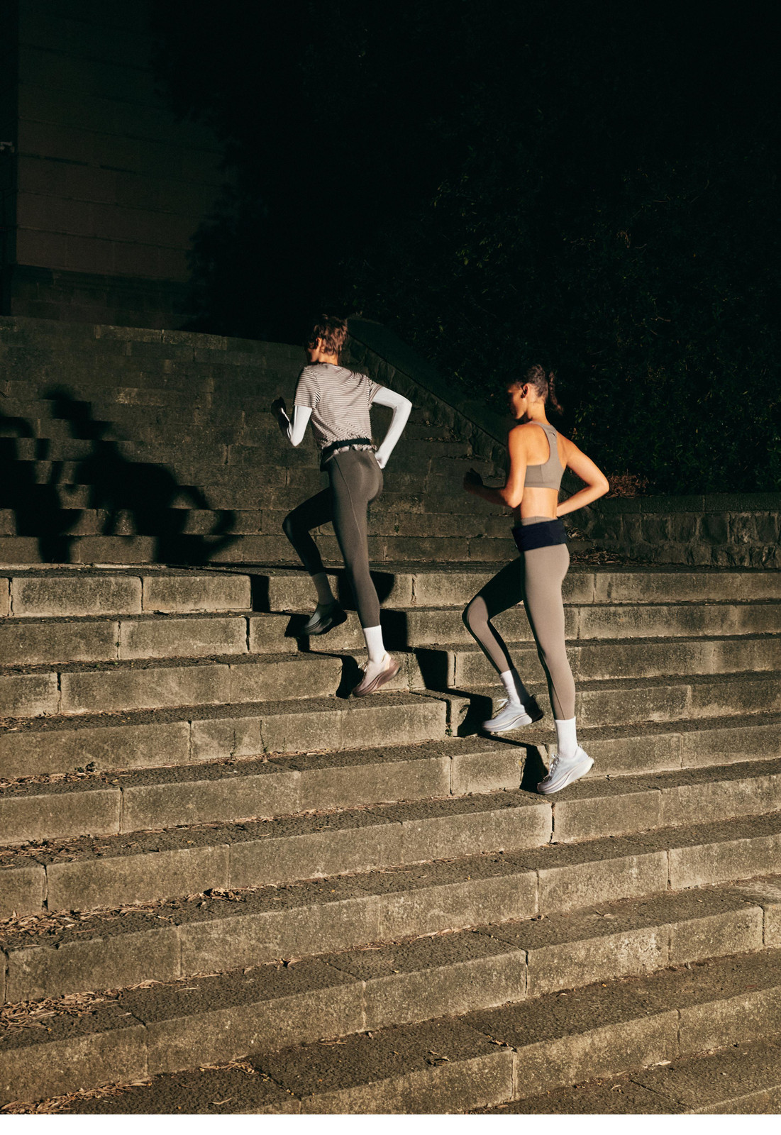Grey Matching Set for Urban Stair Runs Grey Matching Set for Urban Stair Runs — Running Outfits for Women 2027