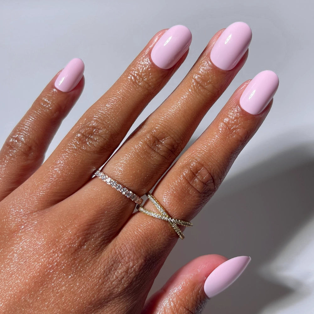 Smooth Opaque Soft Baby Pink Glossy — Baby Pink Nails 2027