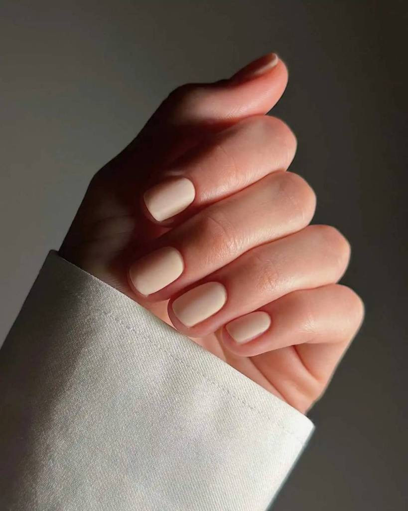 Uniform Matte Light Beige Squares Uniform Matte Light Beige Squares — Matte Nails 2027