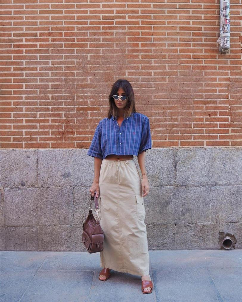 Brown Flat Sandals Outfit Idea Brown Flat Sandals Outfit Idea — Cargo Skirt Outfits 2027