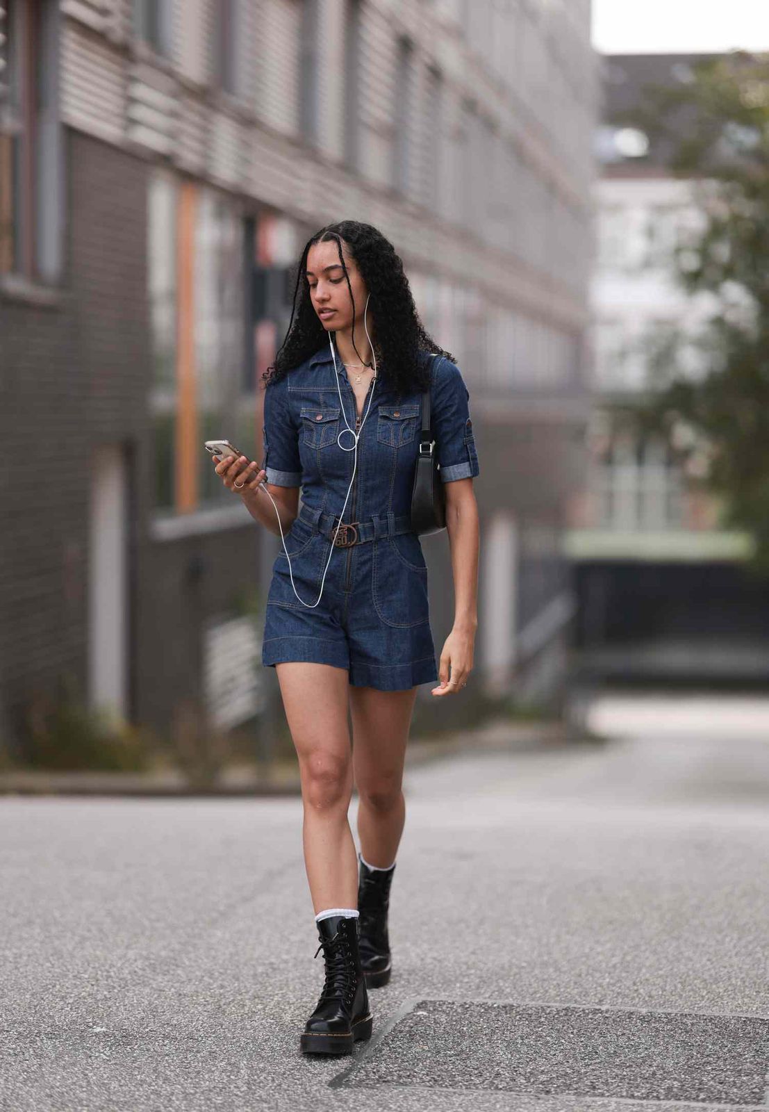 Denim Utility: Dr. Martens Boots with a Romper Denim Utility: Dr. Martens Boots with a Romper — Doc Martens Outfits 2027
