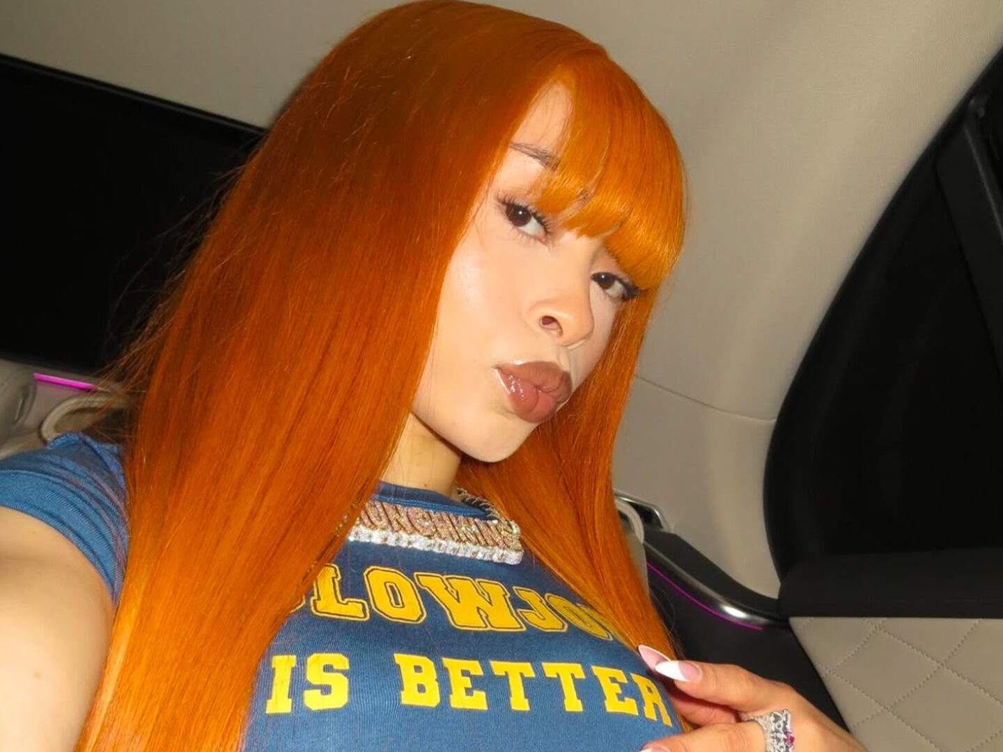 Vibrant Orange Visual Idea — Y2K Bangs 2027