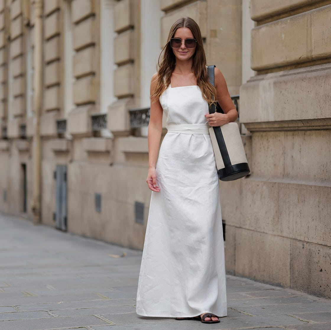 Black Flat Sandals Outfit Idea Black Flat Sandals Outfit Idea — Linen Outfits 2027