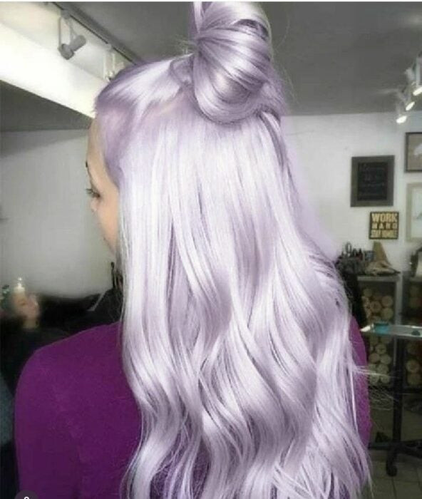 Visual Idea — Almost White Ends Lavender Hair 2027