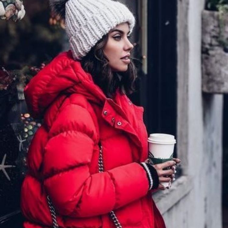 Hot Pink Puffer with Wide-Leg Pants and Platforms — Winter Outfits 2027 with Puffer