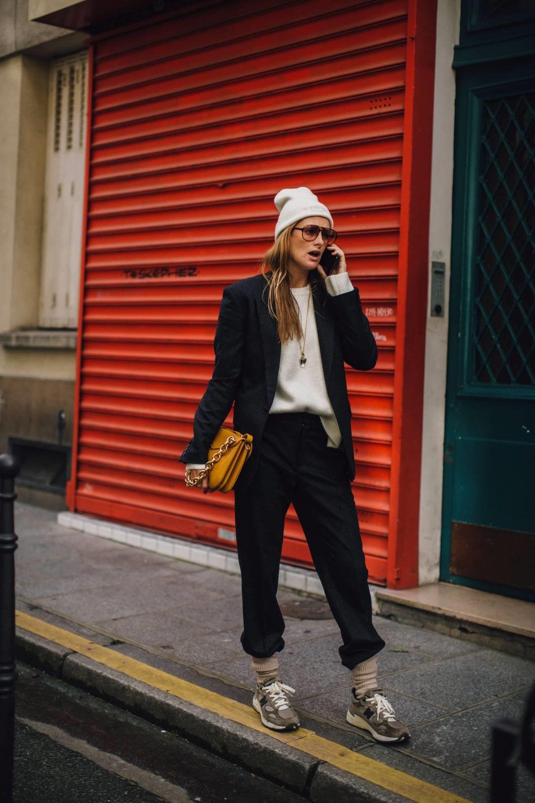Navy Suit with Pop of Yellow: Urban Chic Navy Suit with Pop of Yellow: Urban Chic — Street Style Outfits 2027