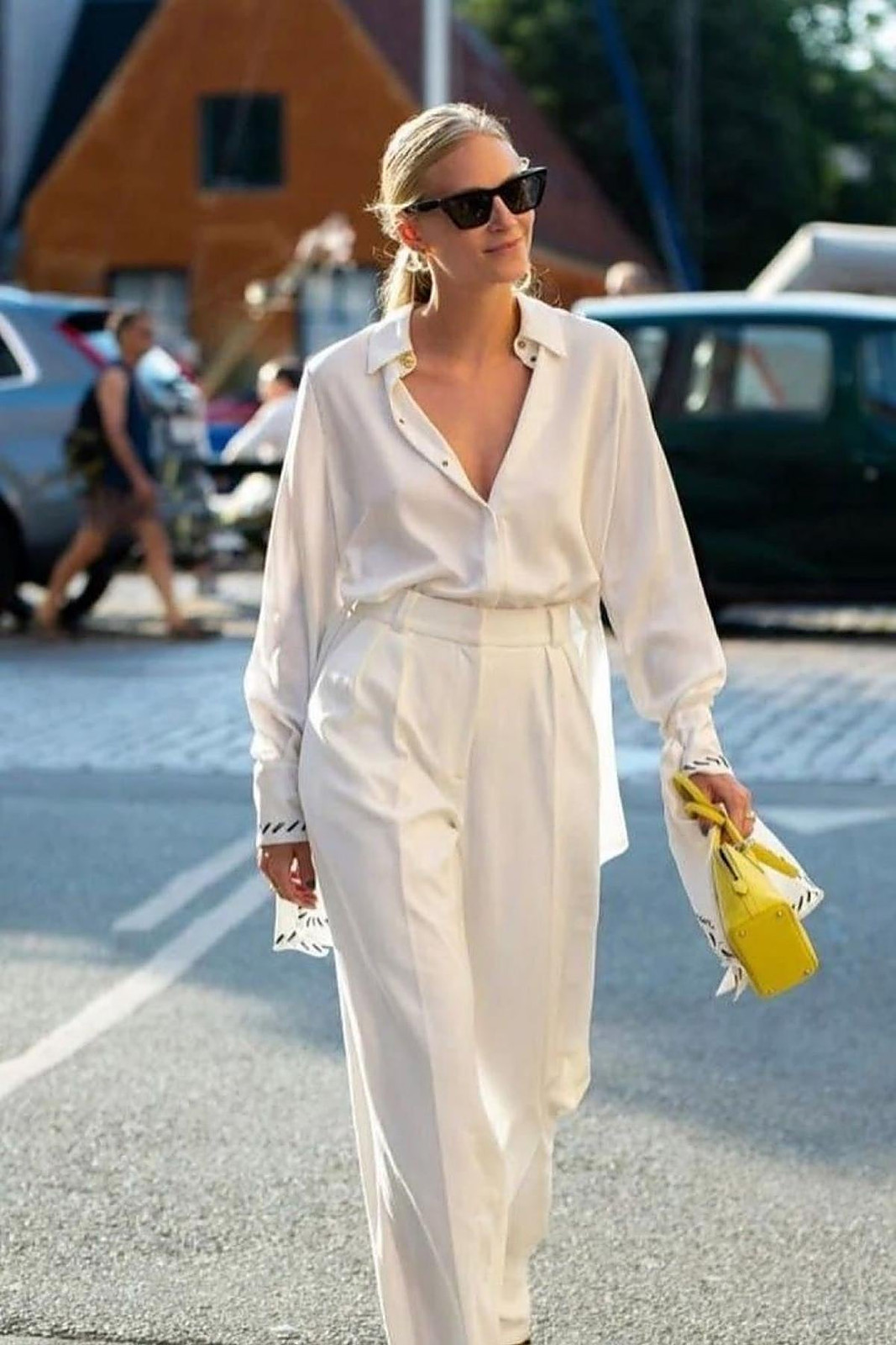 Oversized White Button-Down Shirt Outfit Idea Oversized White Button-Down Shirt Outfit Idea — New Years Eve Outfits 2027 with Pants