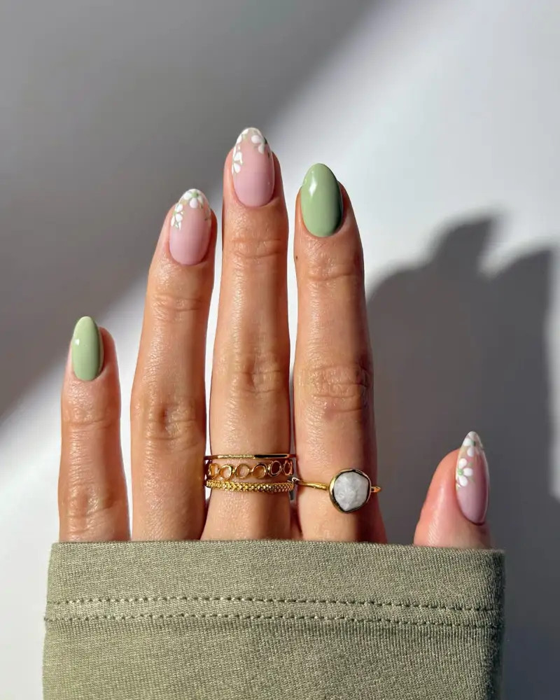 Glossy Visual Idea Glossy Visual Idea — Floral Acrylic Nails 2027